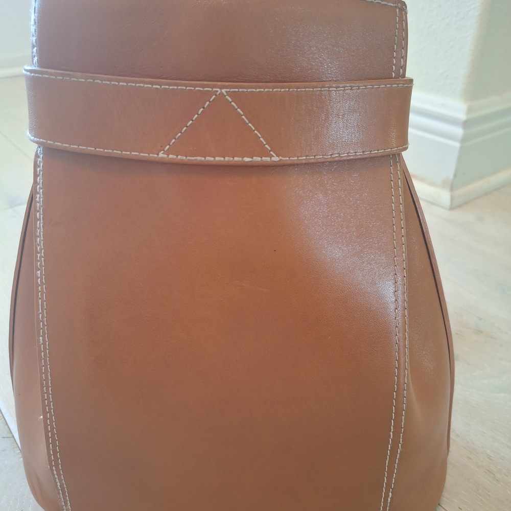 Liz Claiborne Brown Leather Shoulder Bag - Picture 4 of 6